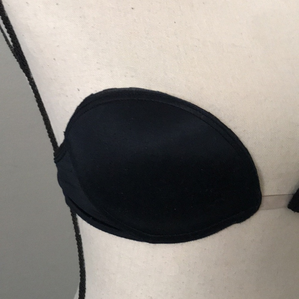 VICTORIAS SECRET Very Sexy Minimalist Underwire Black Strapless Bra | 32A - Picture 3 of 13